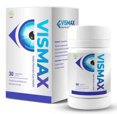 Vismax - Suplemen alami yang memberikan nutrisi esensial untuk kesehatan mata dan penglihatan jernih